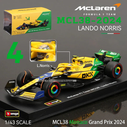 McLaren F1 Diecast Car Monaco Grand Prix Model Collectible - ToylandEU