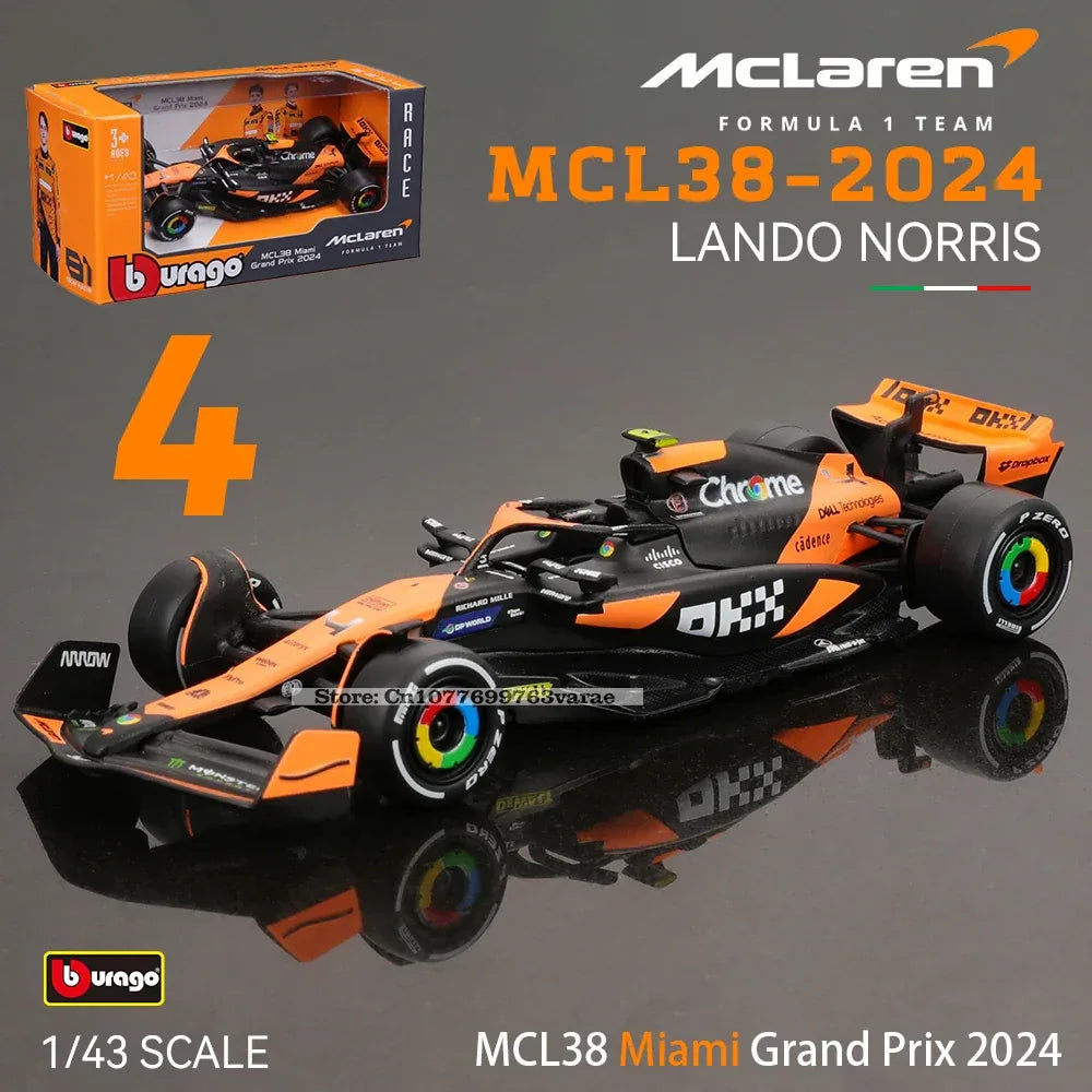 McLaren F1 Diecast Car Monaco Grand Prix Model Collectible - ToylandEU