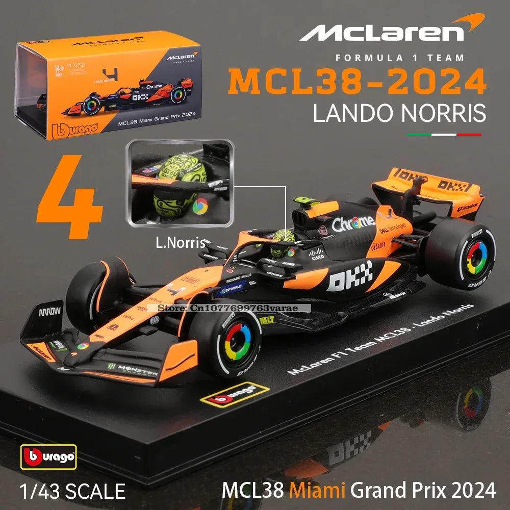 McLaren F1 Diecast Car Monaco Grand Prix Model Collectible - ToylandEU