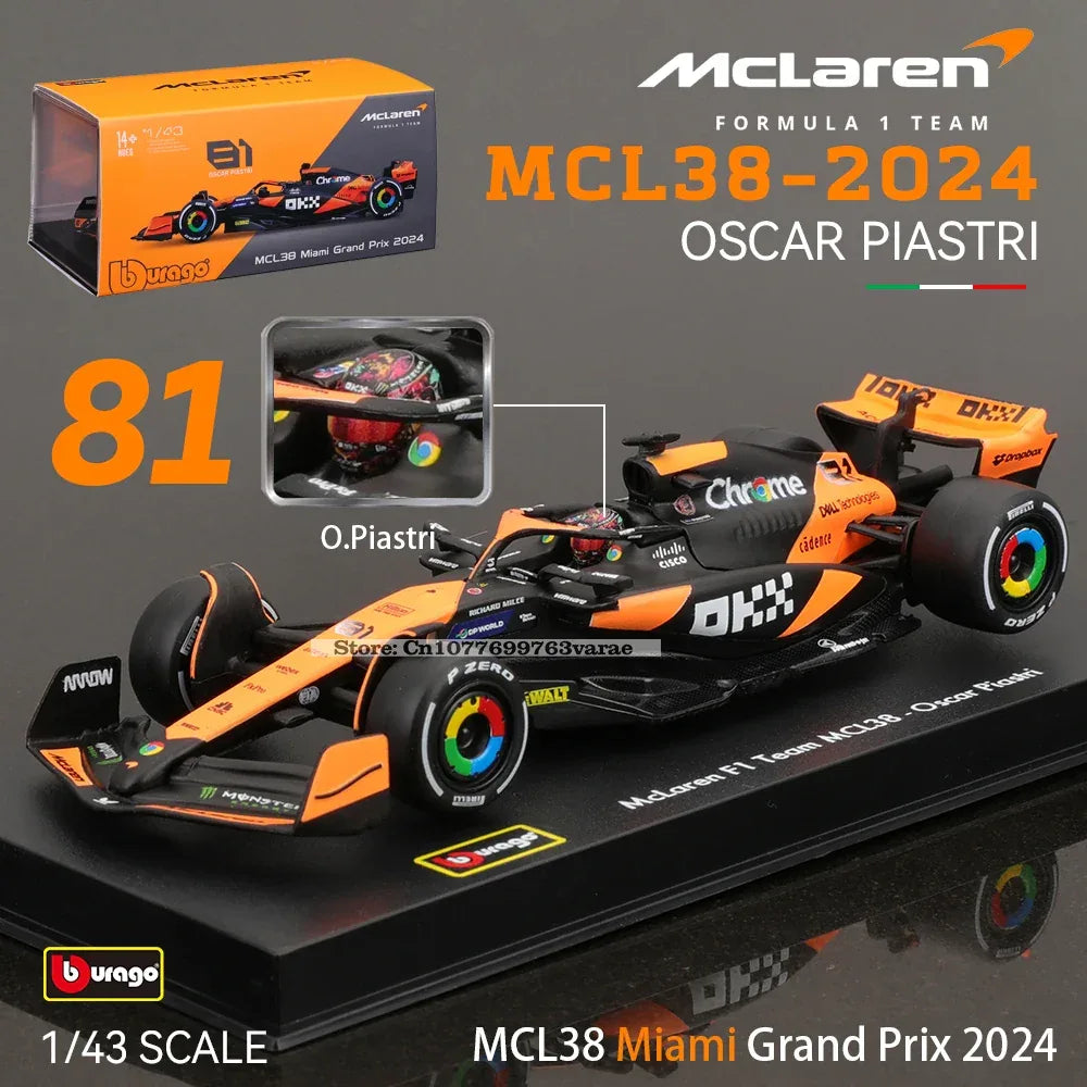 McLaren F1 Diecast Car Monaco Grand Prix Model Collectible - ToylandEU