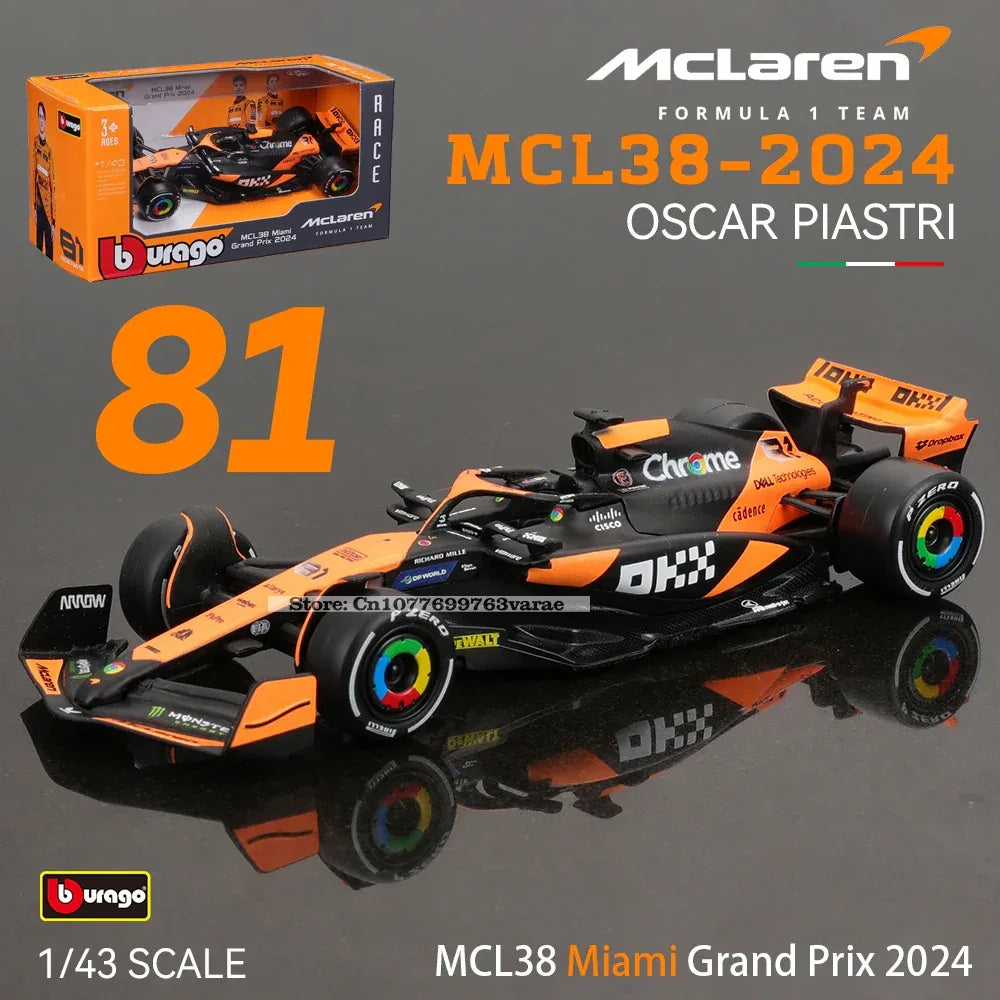 McLaren F1 Diecast Car Monaco Grand Prix Model Collectible - ToylandEU