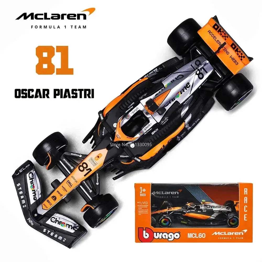McLaren F1 MCL60 Diecast Model 1 43 Scale Collectible - ToylandEU