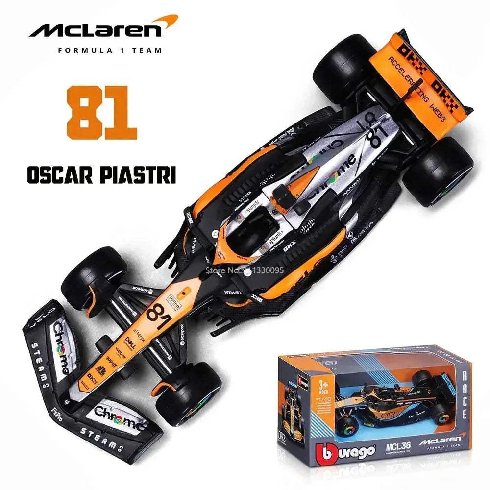 McLaren F1 MCL60 Diecast Model 1 43 Scale Collectible - ToylandEU