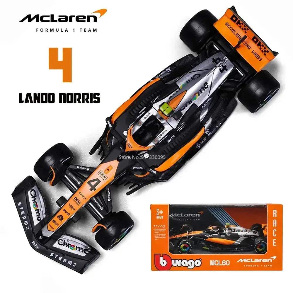 McLaren F1 MCL60 Diecast Model 1 43 Scale Collectible - ToylandEU