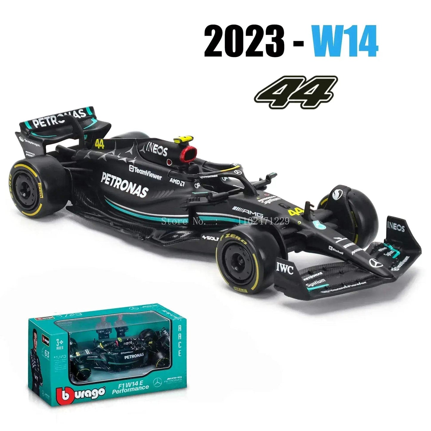 McLaren F1 MCL60 Diecast Model 1 43 Scale Collectible - ToylandEU