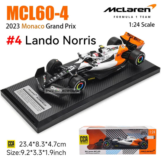 McLaren MCL60 Diecast Model Car Limited White Monaco Edition - ToylandEU