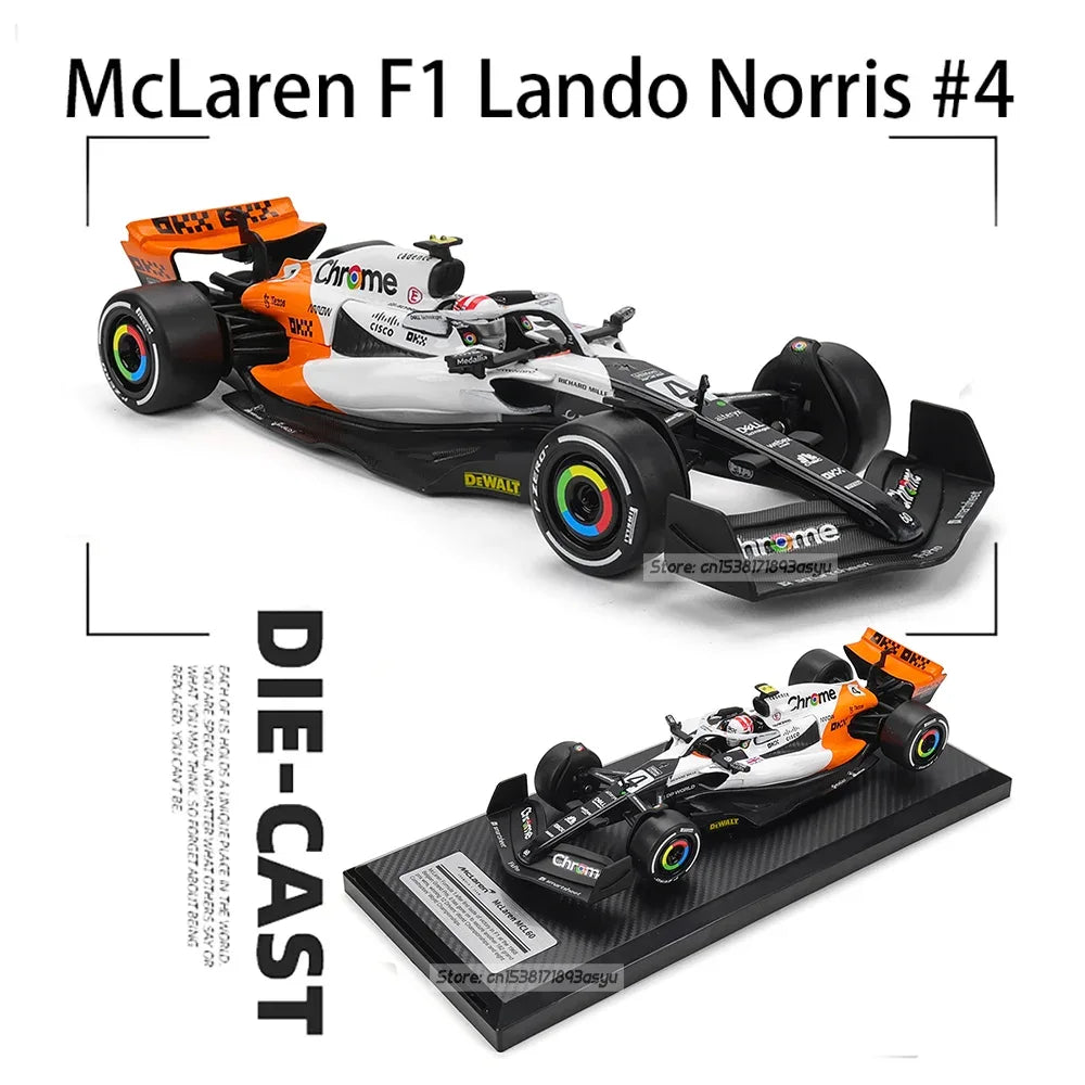 McLaren MCL60 Diecast Model Car Limited White Monaco Edition - ToylandEU