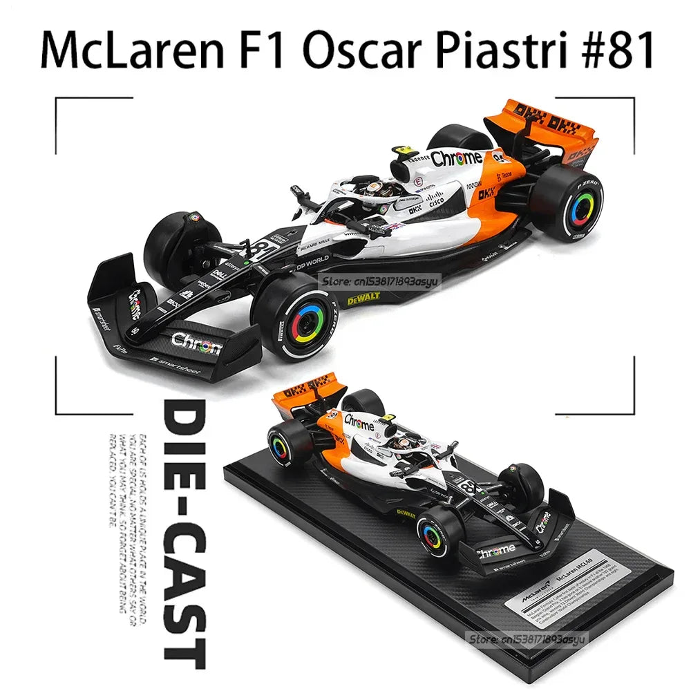 McLaren MCL60 Diecast Model Car Limited White Monaco Edition - ToylandEU