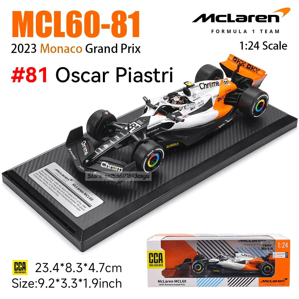 McLaren MCL60 Diecast Model Car Limited White Monaco Edition - ToylandEU