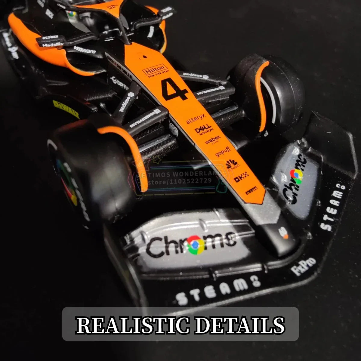 McLaren MCL60 F1 Diecast Model 1:43 Scale With Signature Display - ToylandEU
