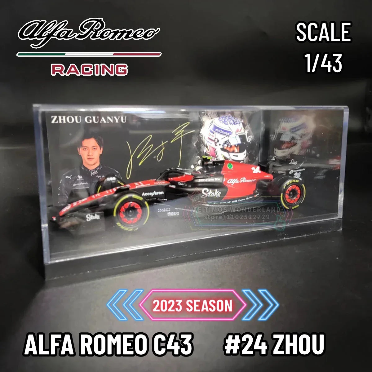 McLaren MCL60 F1 Diecast Model 1:43 Scale With Signature Display - ToylandEU