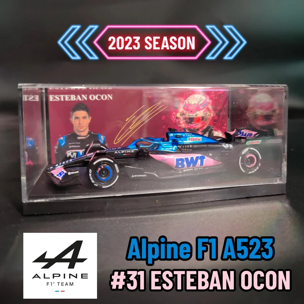 McLaren MCL60 F1 Diecast Model 1:43 Scale With Signature Display - ToylandEU