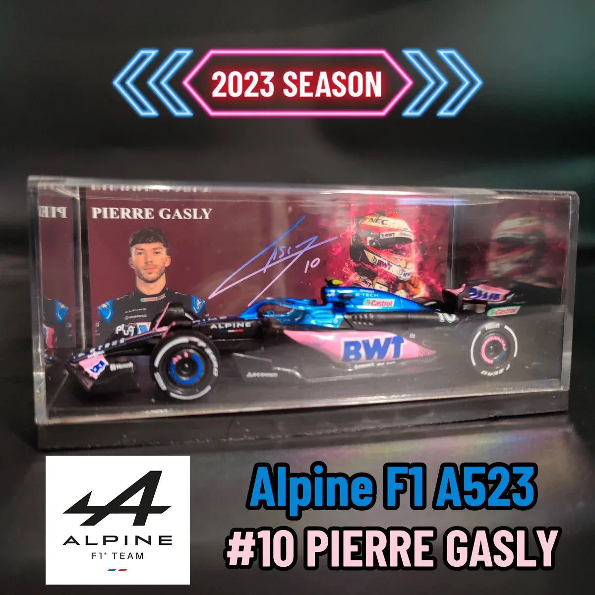 McLaren MCL60 F1 Diecast Model 1:43 Scale With Signature Display - ToylandEU