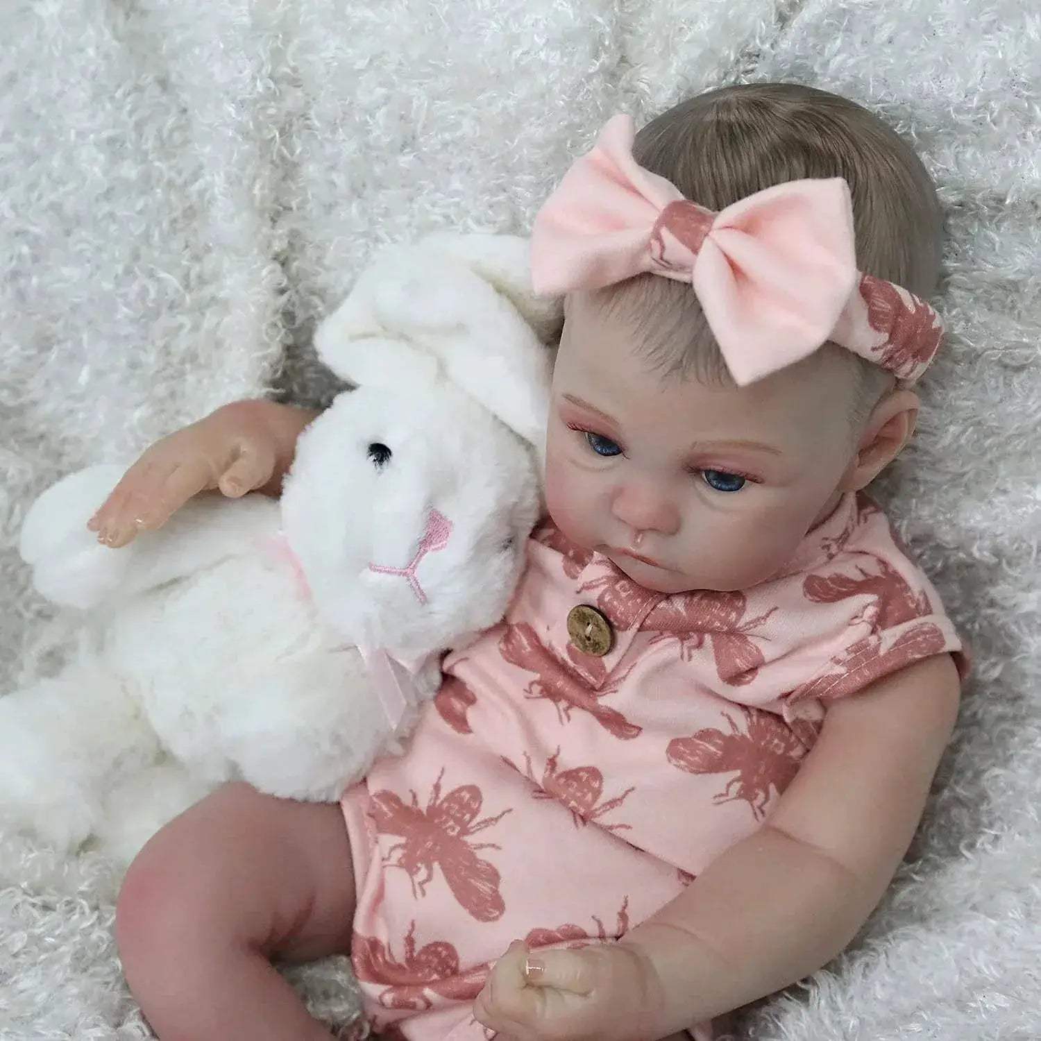 Meadow Baby Girl Reborn Doll 45cm Lifelike Vinyl Art Toy - ToylandEU