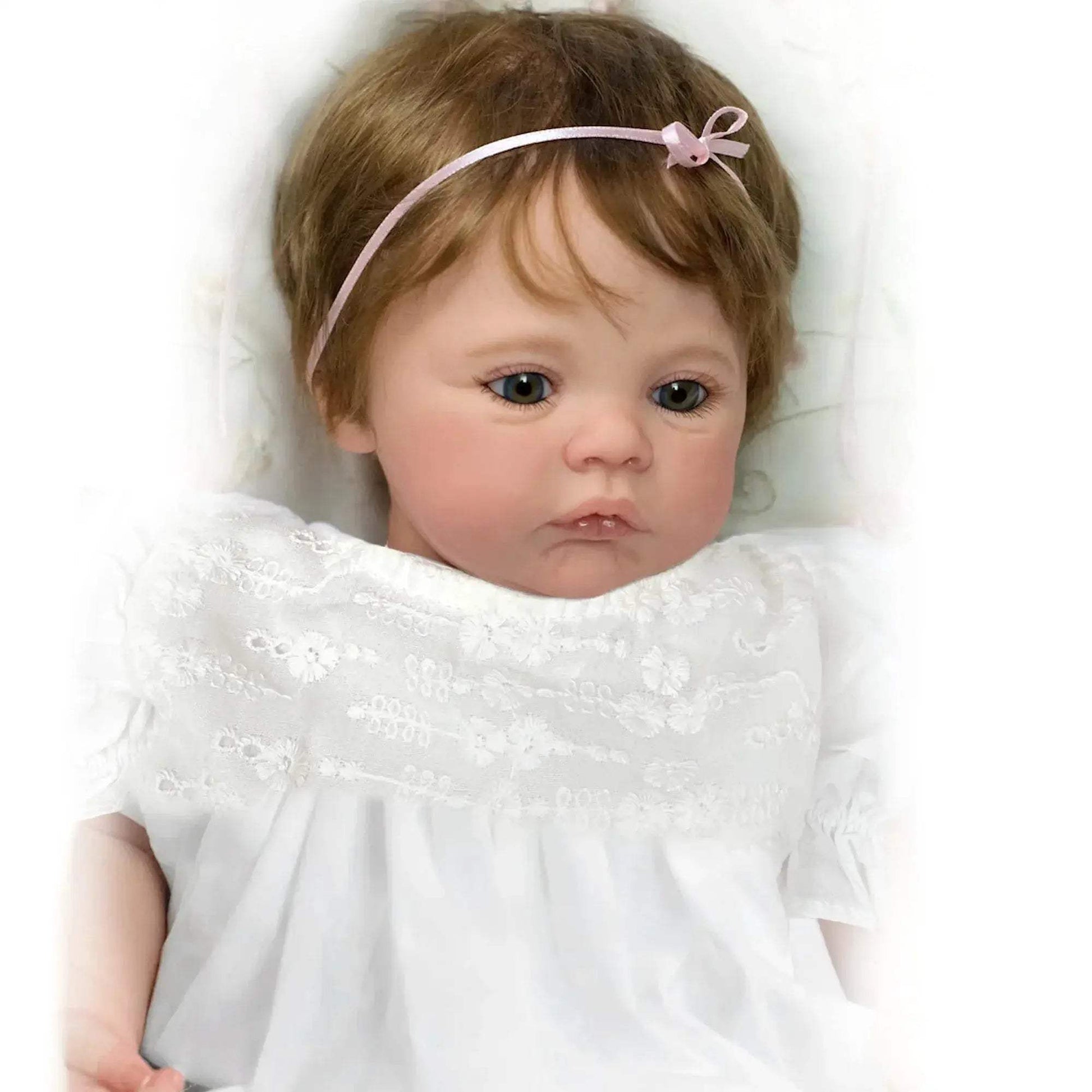 Meadow Baby Girl Reborn Doll 45cm Lifelike Vinyl Gift Ready - ToylandEU