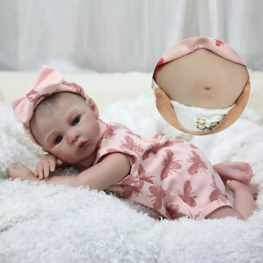  Meadow Baby Girl Reborn Doll 45cm Soft Vinyl Toy -  ToylandEU™