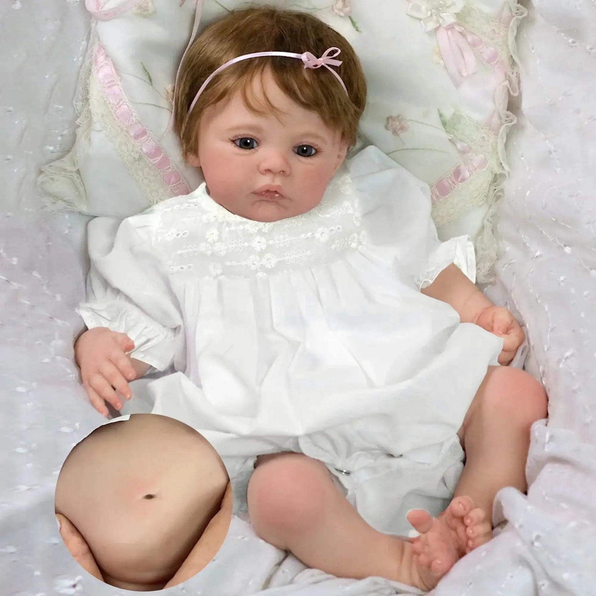  Meadow Baby Girl Reborn Doll Lifelike Vinyl Gift Ready -  ToylandEU™