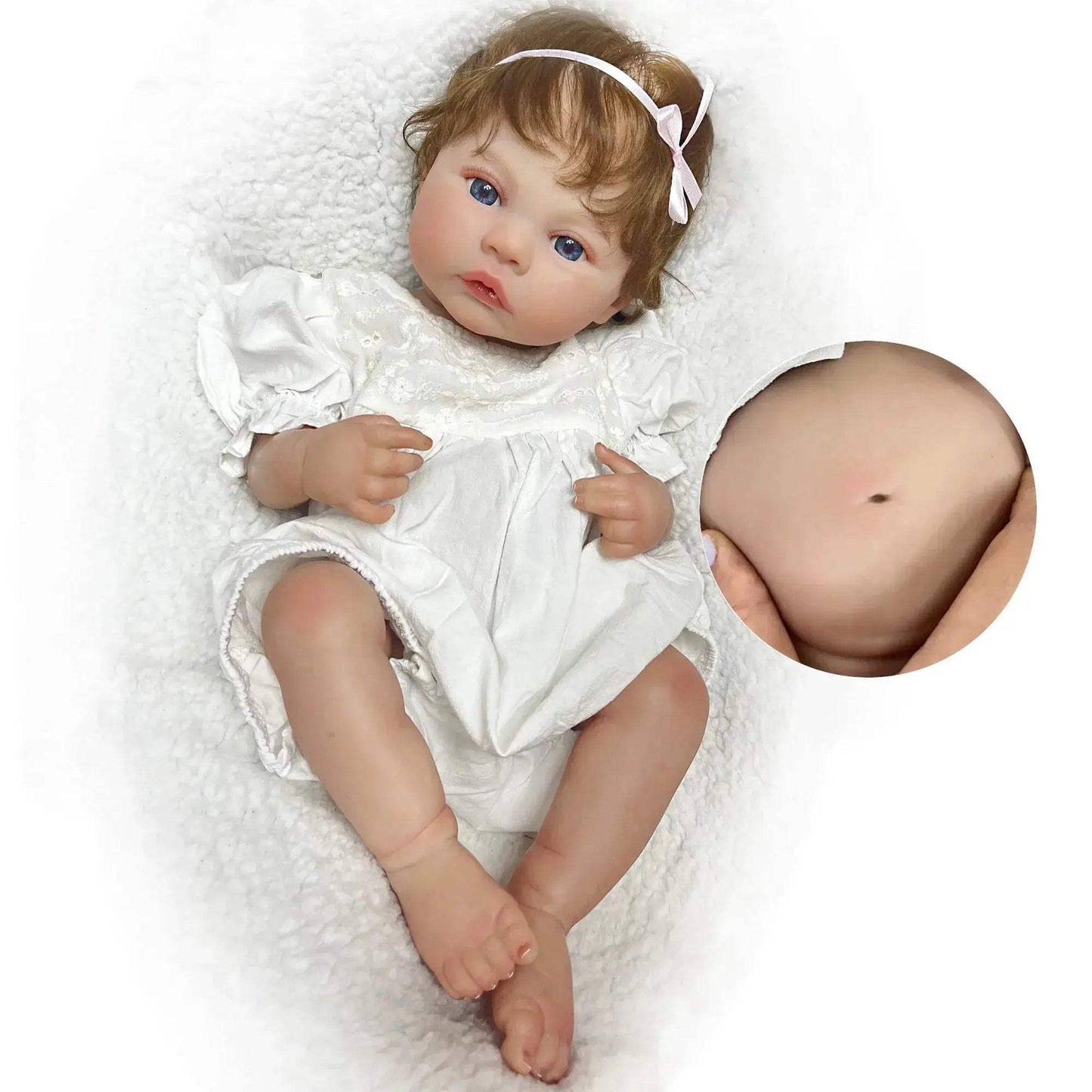  Meadow Baby Girl Reborn Doll Lifelike Vinyl Gift Ready -  ToylandEU™