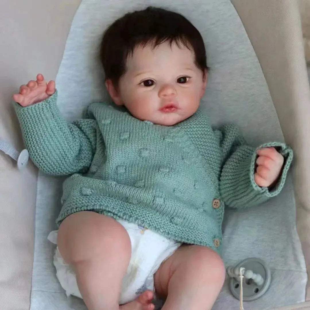 Meadow Bebe 45cm Lifelike Reborn Doll With Rooted Hair - ToylandEU