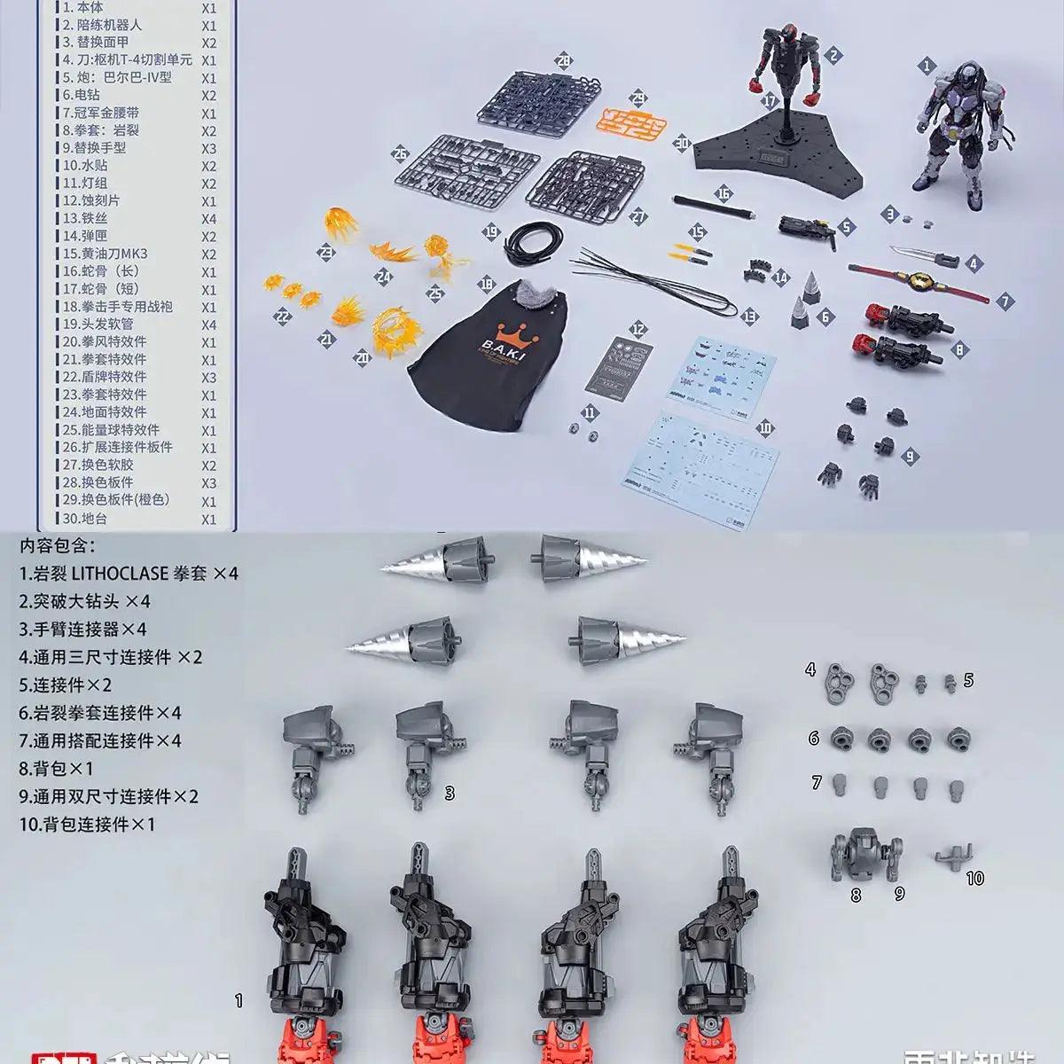  Baki Boxer Mecha Model Kit With Premium Water Decals -  ToylandEU™