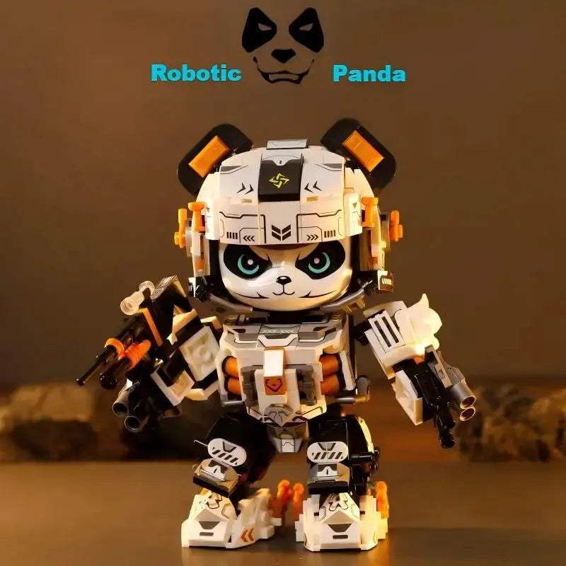 Mecha Panda Building Kit Articulated Model Toy For Ages 6-12 - ToylandEU
