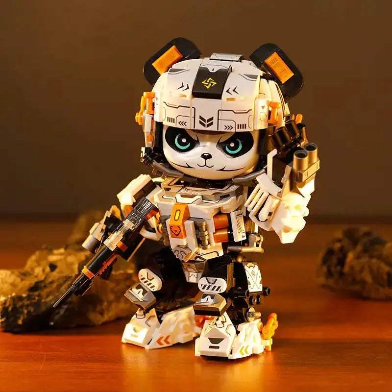 Mecha Panda Building Kit Articulated Model Toy For Ages 6-12 - ToylandEU