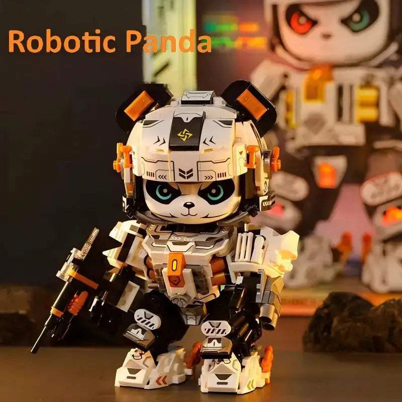 Mecha Panda Building Kit Articulated Model Toy For Ages 6-12 - ToylandEU