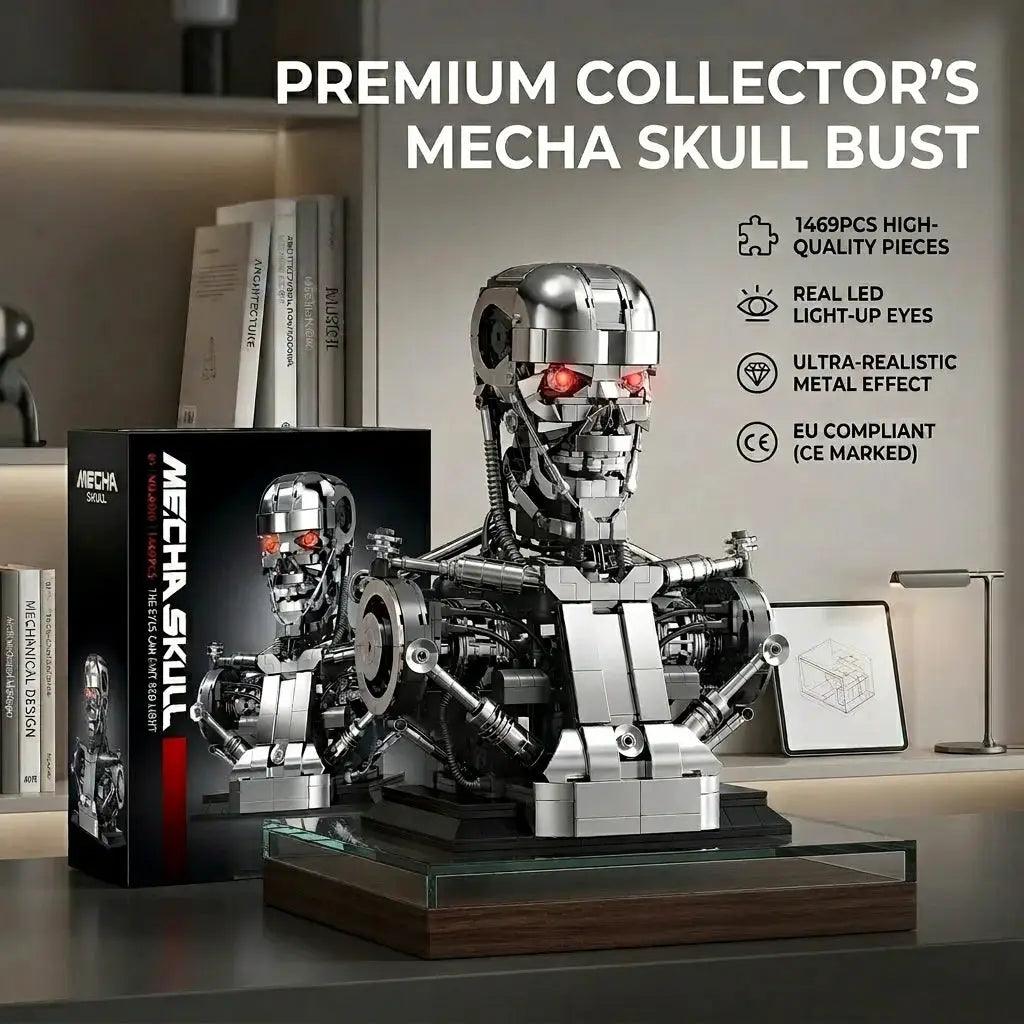  Mecha Skull Robot Building Blocks Desk Ornament Durable -  ToylandEU™