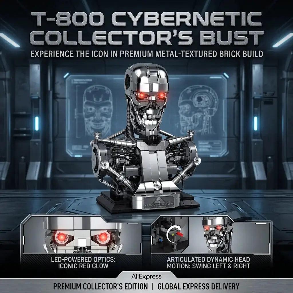  Mecha Skull Robot Building Blocks Desk Ornament Durable -  ToylandEU™