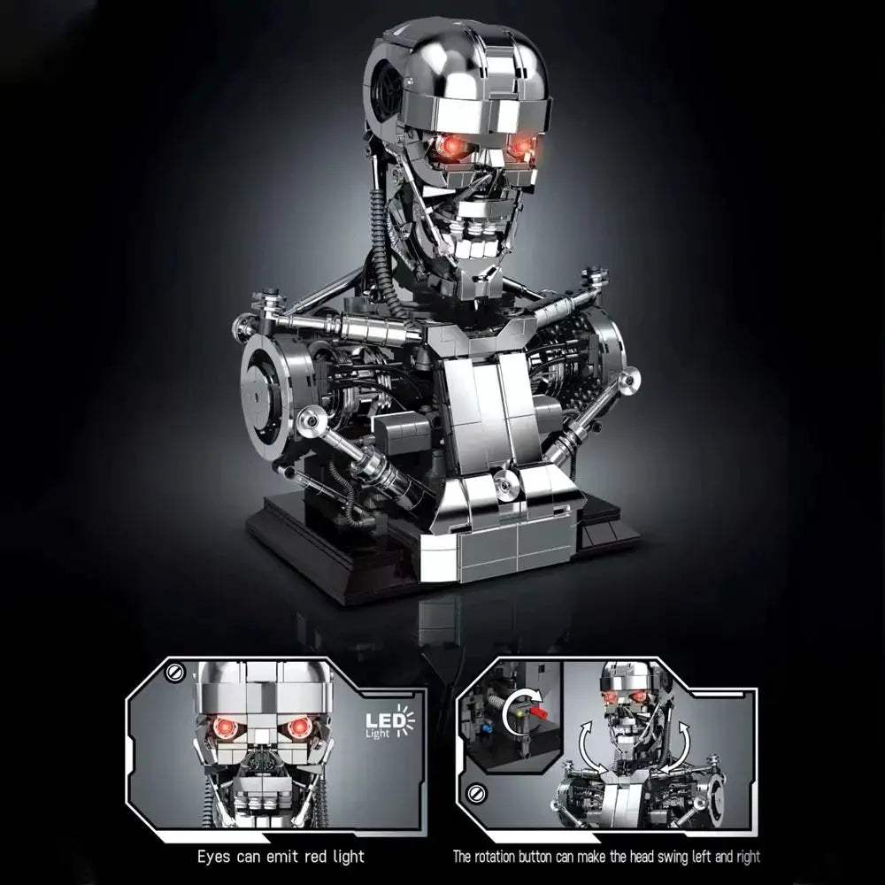  Mecha Skull T800 Bust Lego Compatible Display -  ToylandEU™