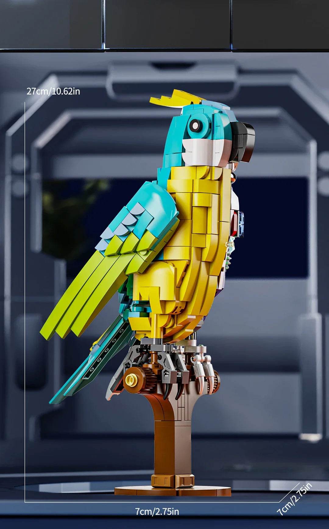 Mechanical Animal Building Blocks Parrot Eagle Whale Beetle Model Bricks With Light Display Kids Toys Gifts - ToylandEU