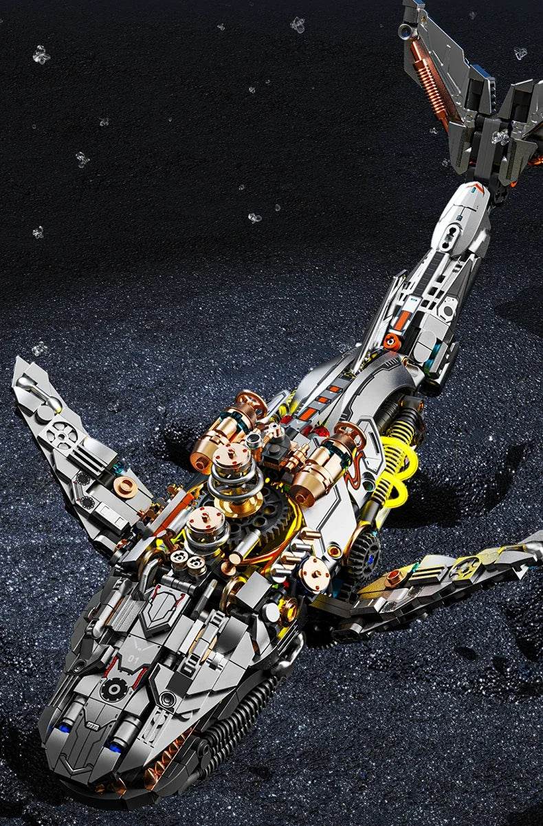 Mechanical Animal Building Blocks Parrot Eagle Whale Beetle Model Bricks With Light Display Kids Toys Gifts - ToylandEU