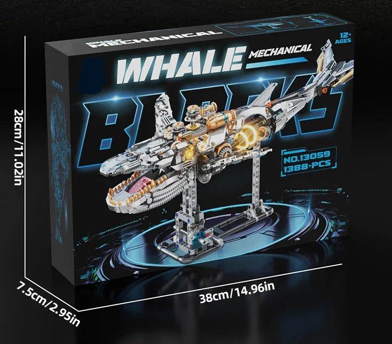 Mechanical Animal Building Blocks Parrot Eagle Whale Beetle Model Bricks With Light Display Kids Toys Gifts - ToylandEU