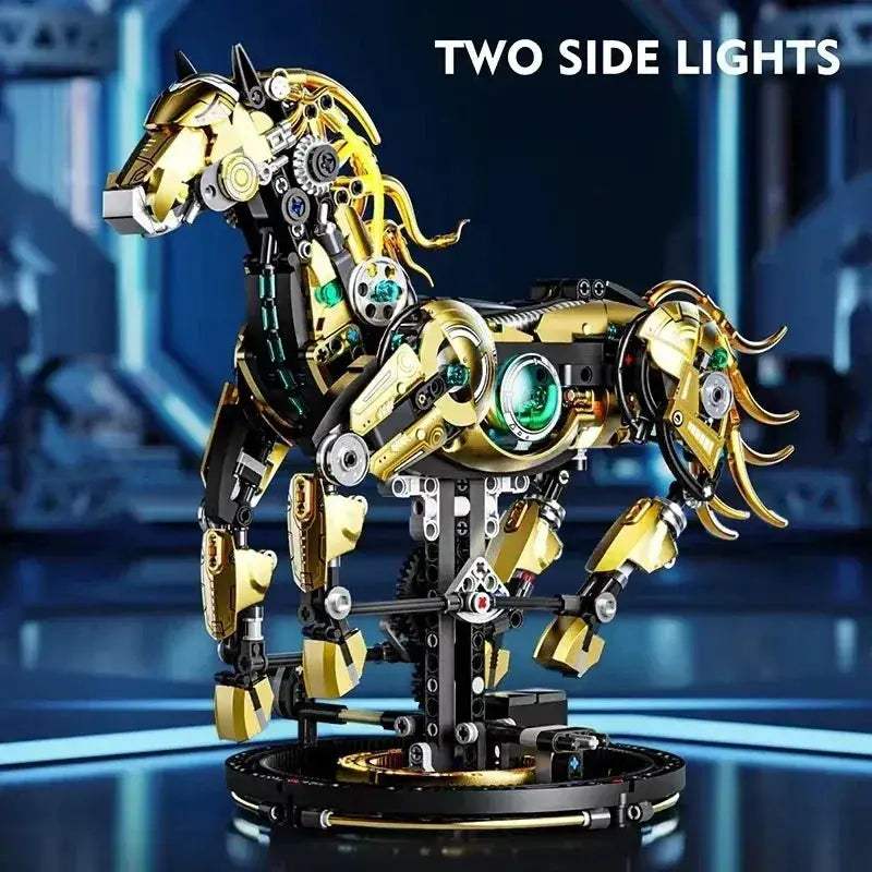 Mechanical Horse Building Blocks Kit for STEM Education - ToylandEU