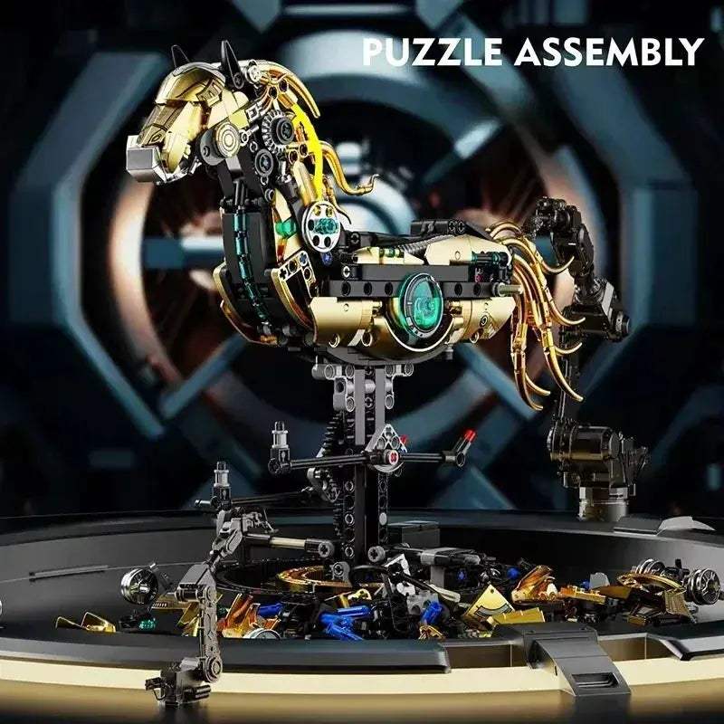 Mechanical Horse Building Blocks Kit for STEM Education - ToylandEU