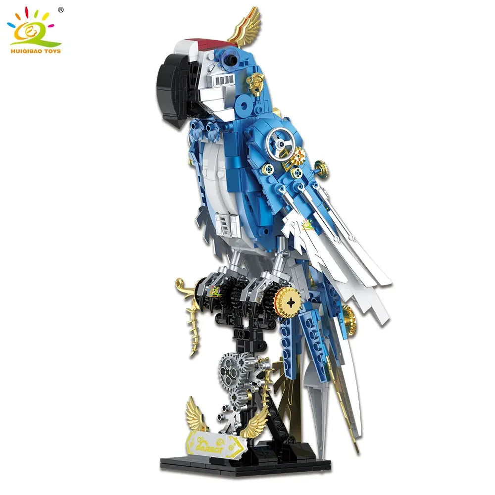 Mechanical Parrot Model Building Blocks Toy For Desk Decor - ToylandEU