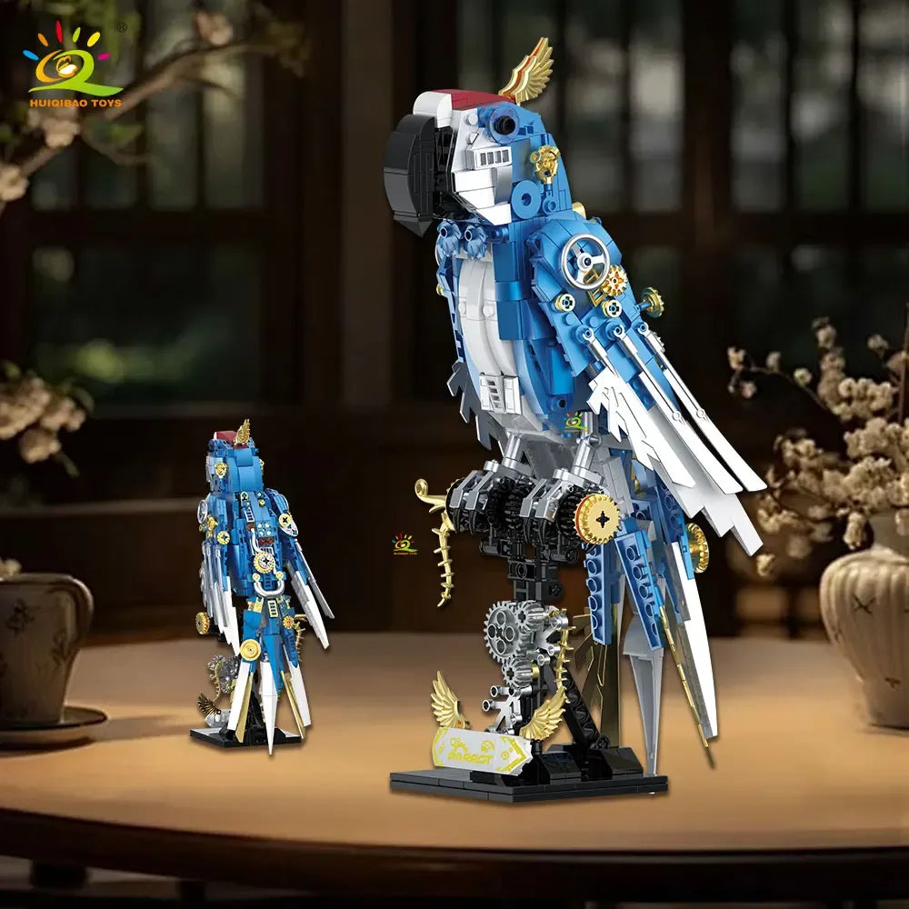 Mechanical Parrot Model Building Blocks Toy For Desk Decor - ToylandEU