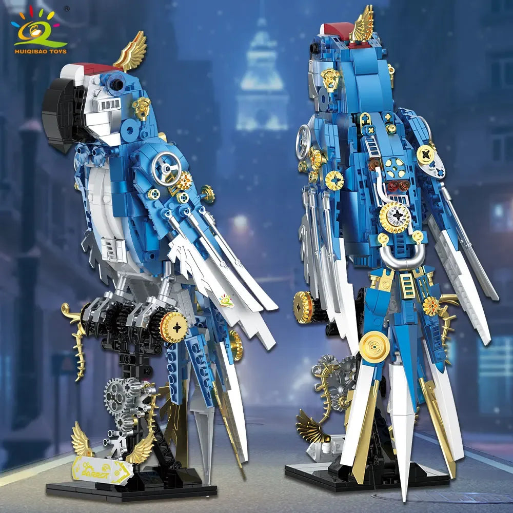Mechanical Parrot Model Building Blocks Toy For Desk Decor - ToylandEU
