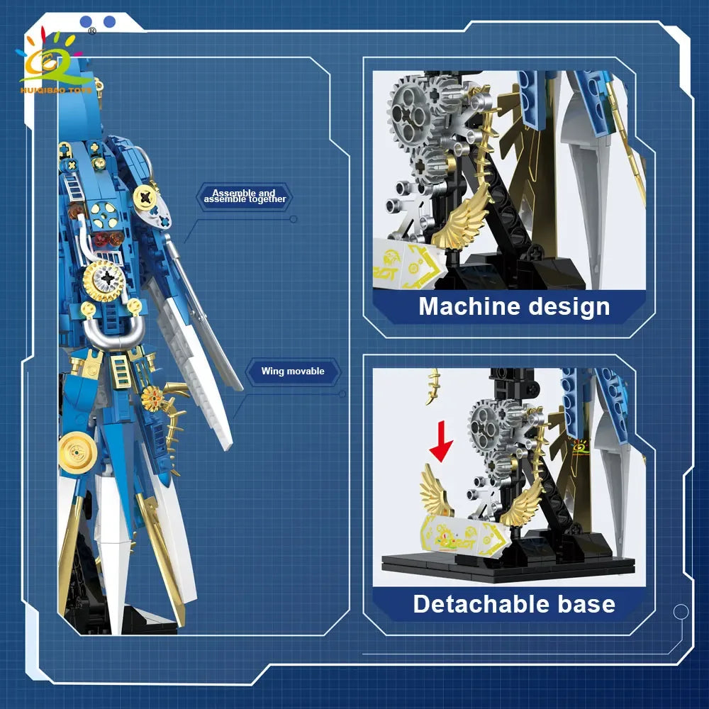 Mechanical Parrot Model Building Blocks Toy For Desk Decor - ToylandEU