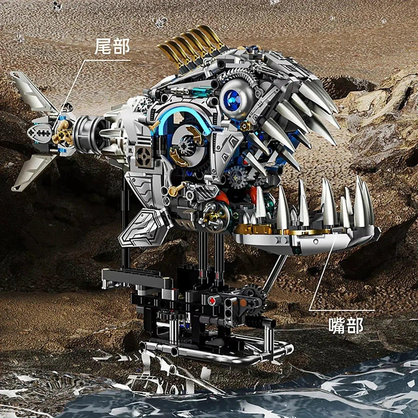  Mechanical Piranha Building Blocks Kit Lego Compatible -  ToylandEU™