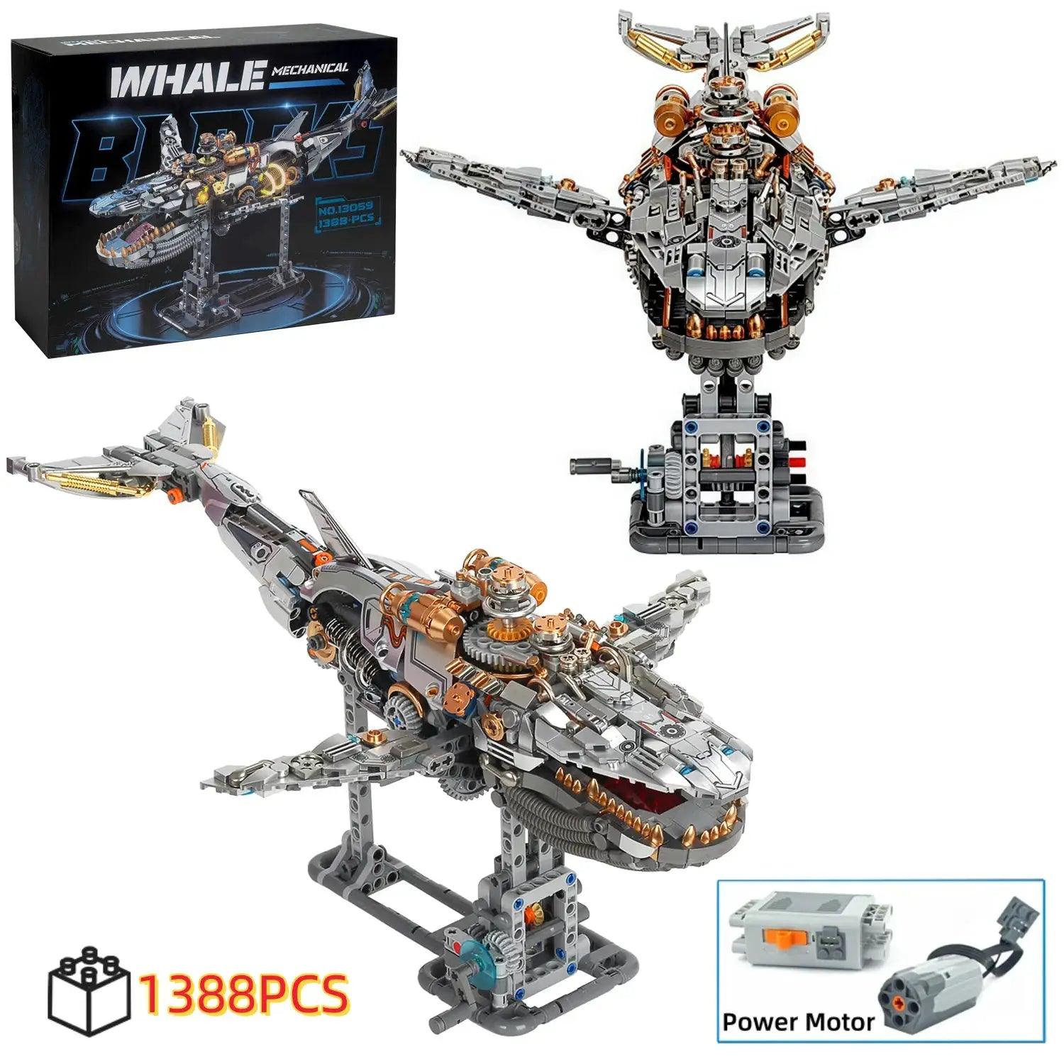  Mechanical Whale Building Blocks Lego Compatible Decor -  ToylandEU™