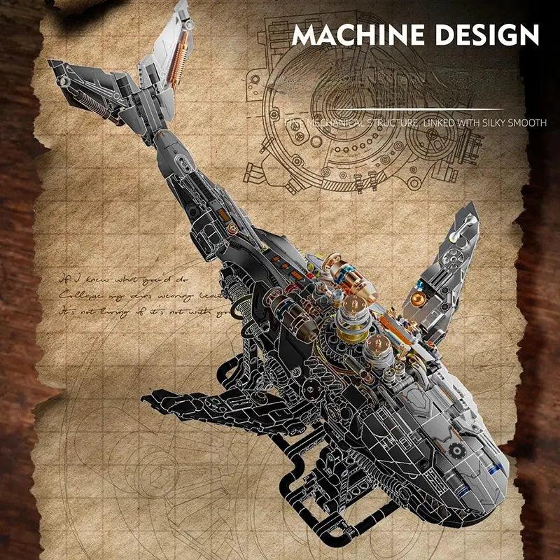  Mechanical Whale Building Blocks Lego Compatible Decor -  ToylandEU™