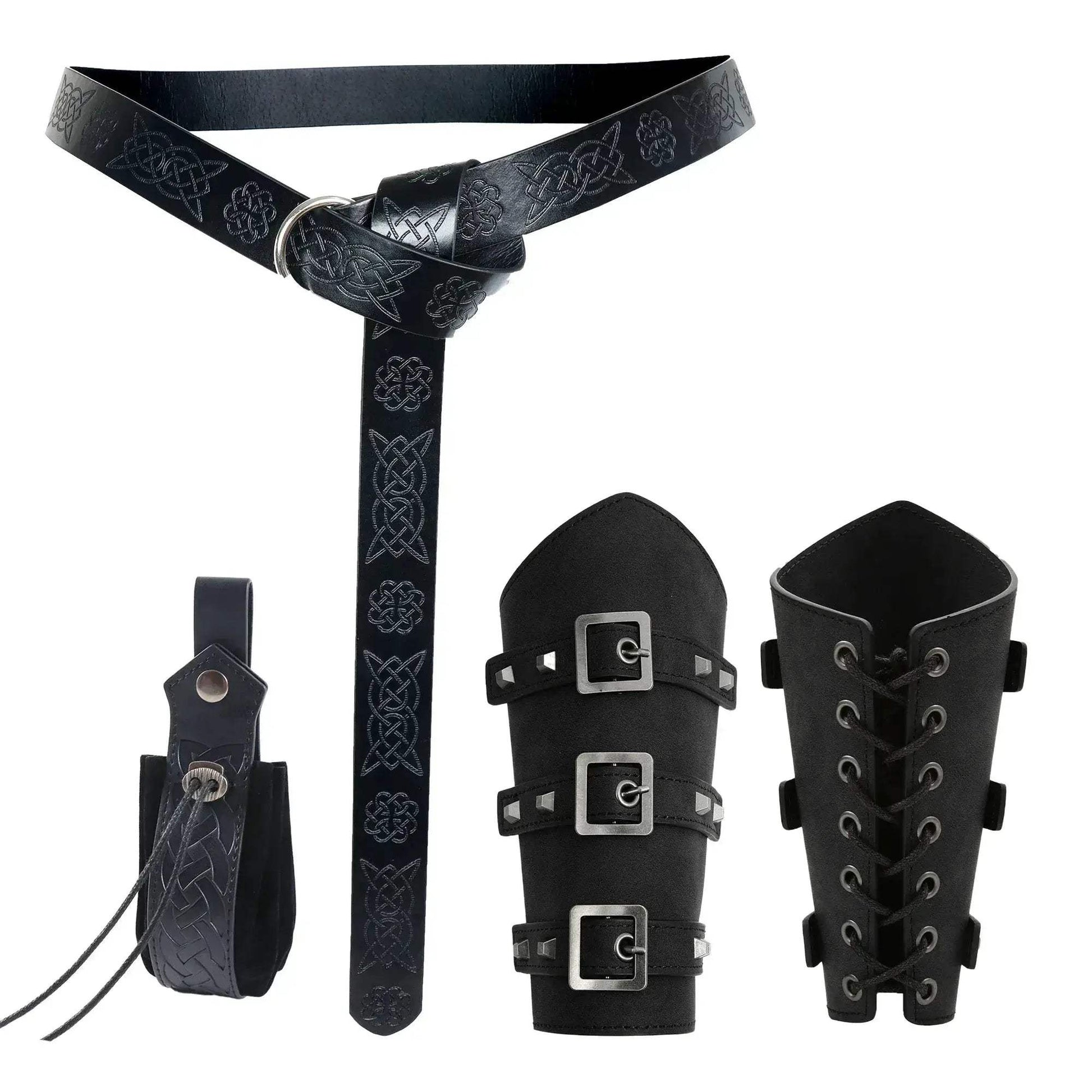 Medieval Armor Arm Warmers Lace Up Gauntlet For Cosplay - ToylandEU