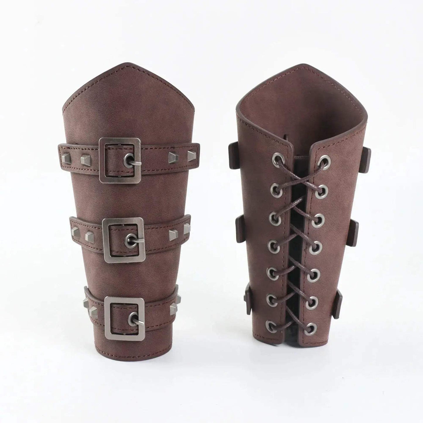 Medieval Armor Arm Warmers Lace Up Gauntlet For Cosplay - ToylandEU