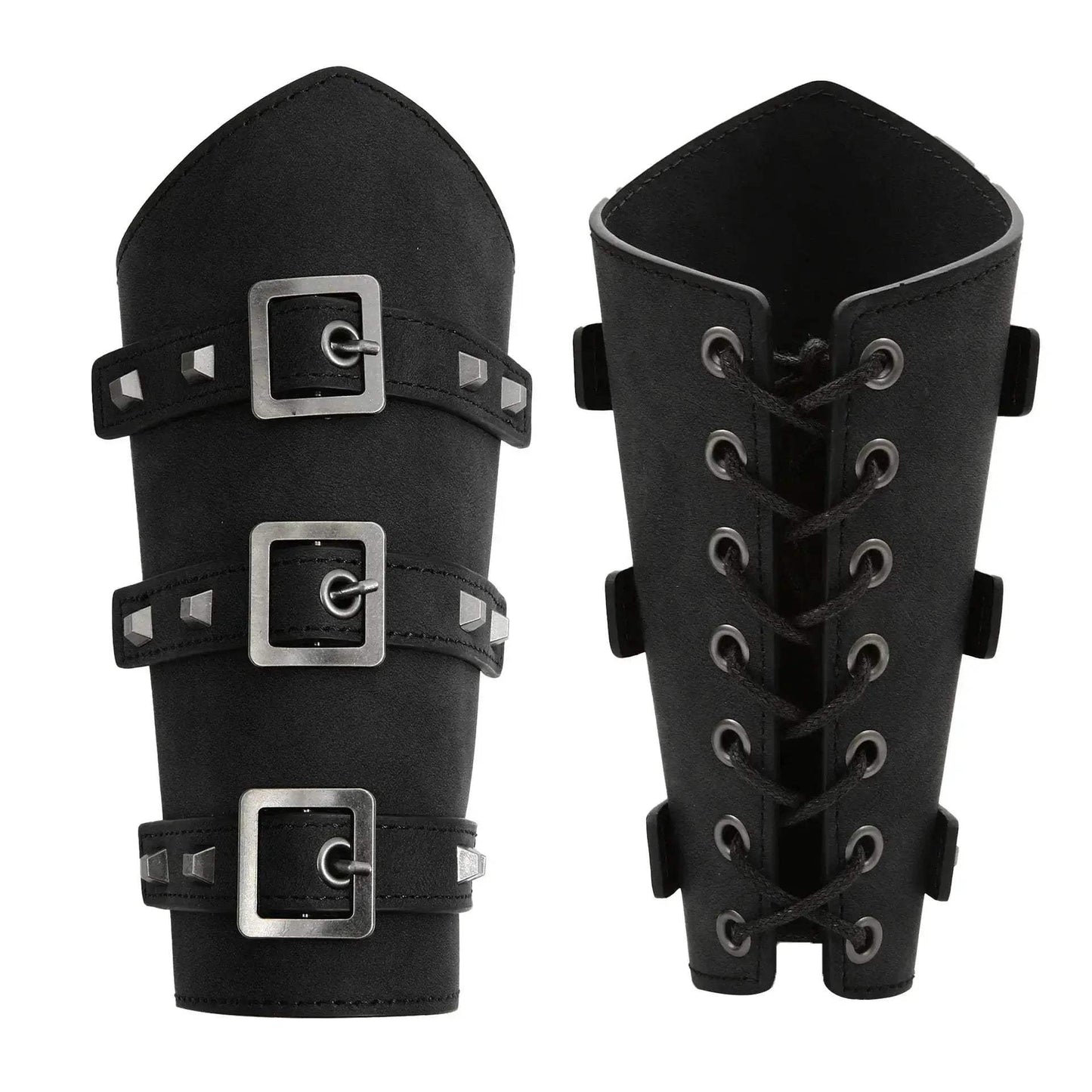 Medieval Armor Arm Warmers Lace Up Gauntlet For Cosplay - ToylandEU