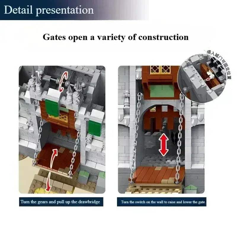 Medieval Castle Building Blocks Set Compatible With Lego - ToylandEU