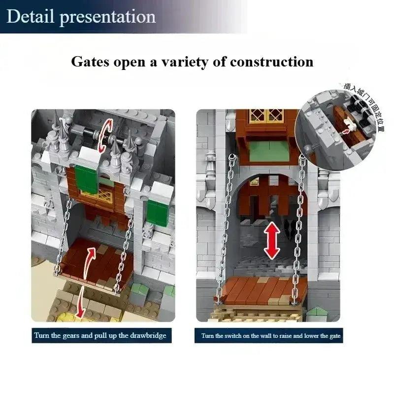  Medieval Castle Building Blocks Set Safe Lego Compatible -  ToylandEU™
