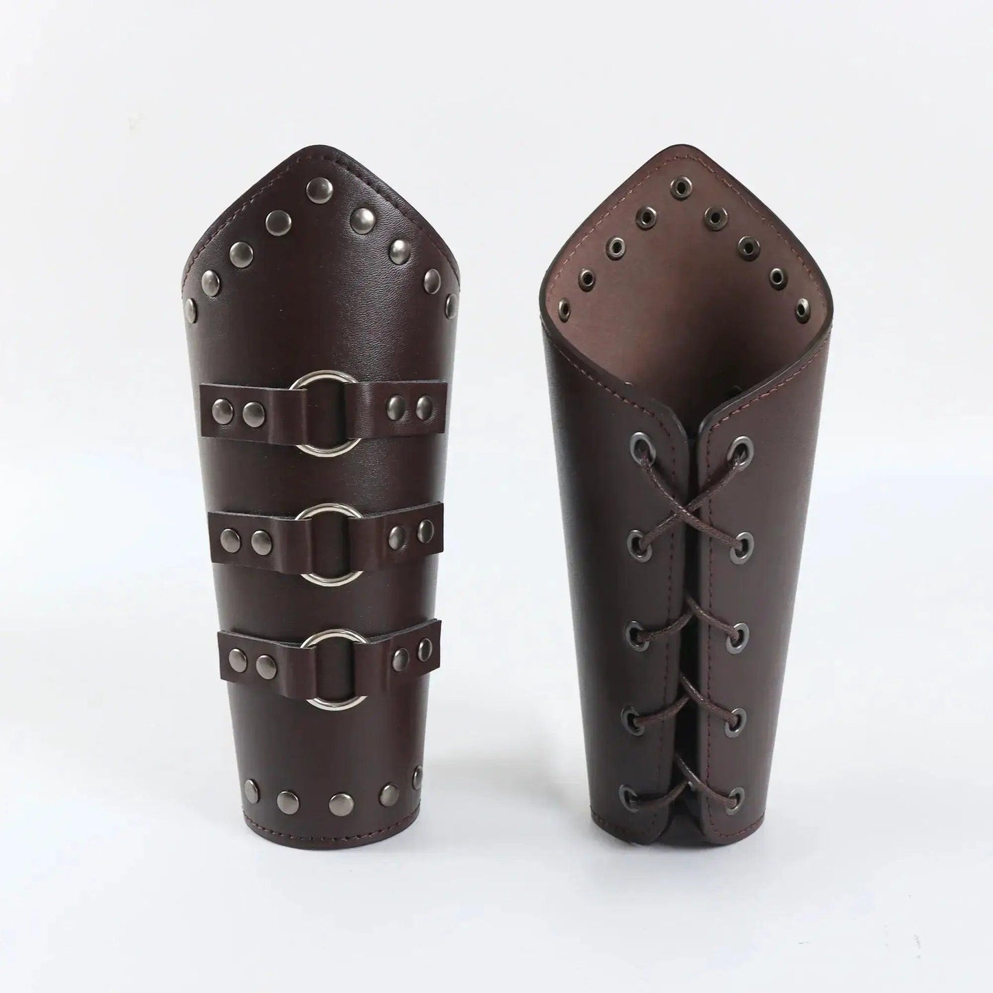  Medieval Cosplay Leather Arm Bracers Lace Up Fit -  ToylandEU™