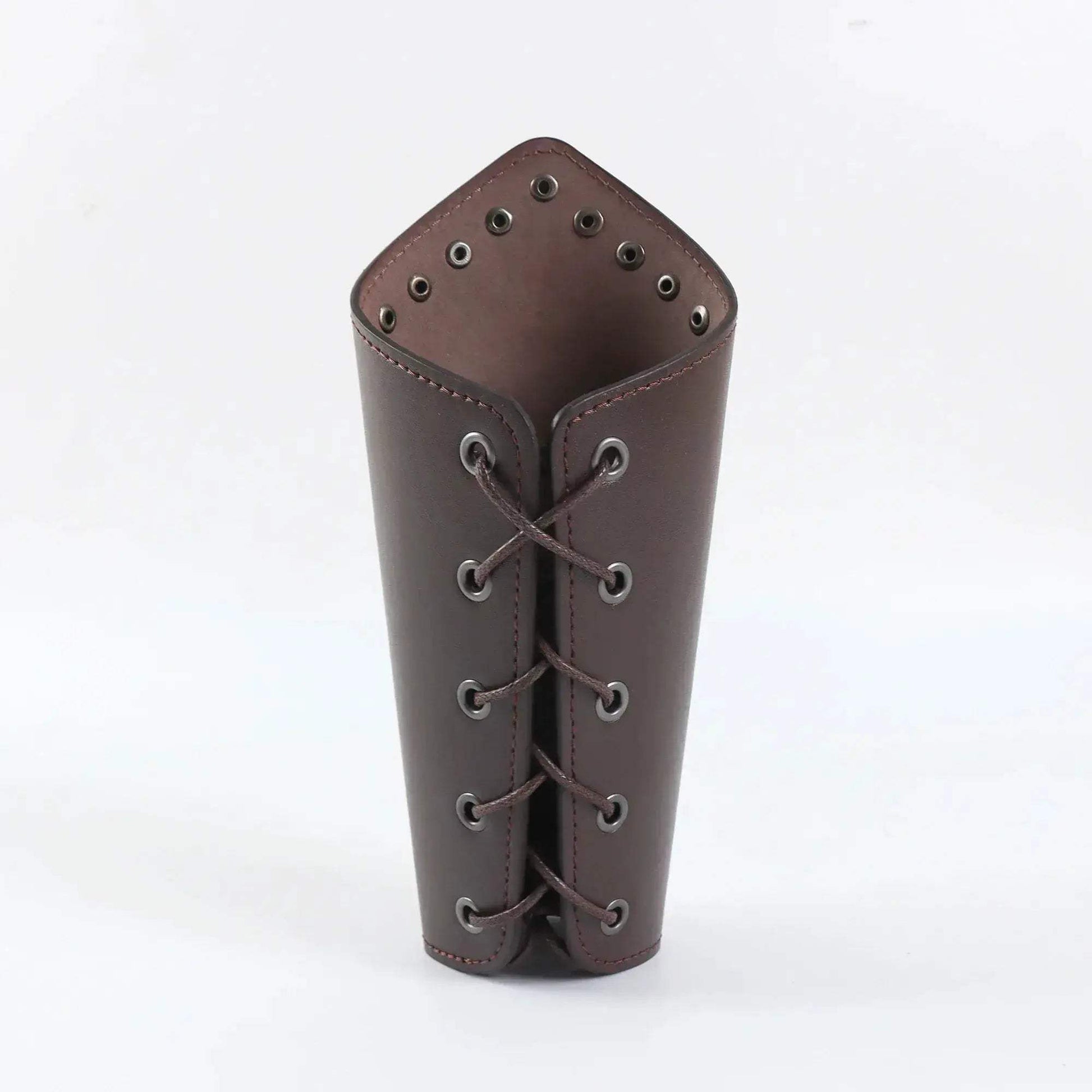 Medieval Cosplay Leather Arm Bracers With Lace Up Fit - ToylandEU