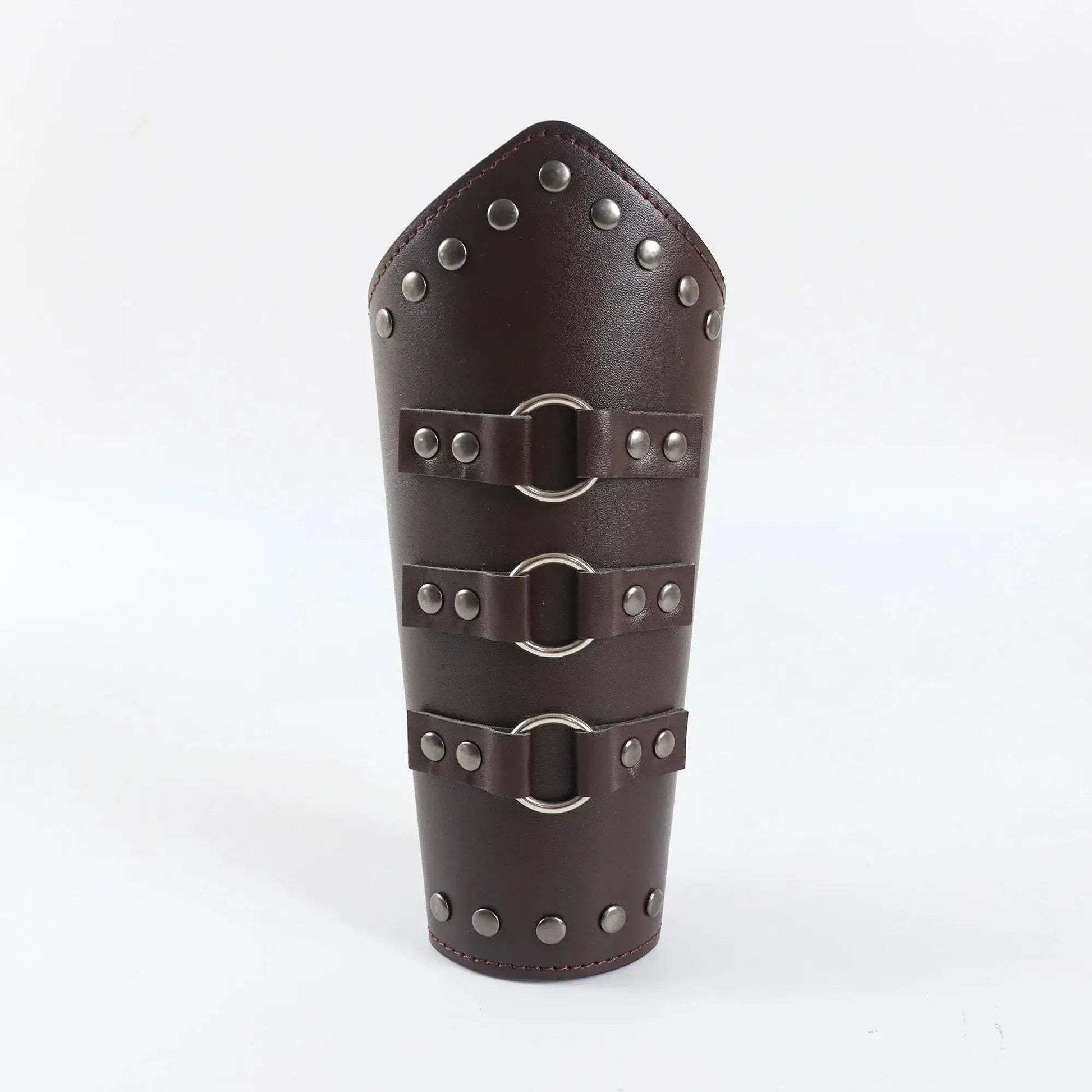 Medieval Cosplay Leather Arm Bracers With Lace Up Fit - ToylandEU